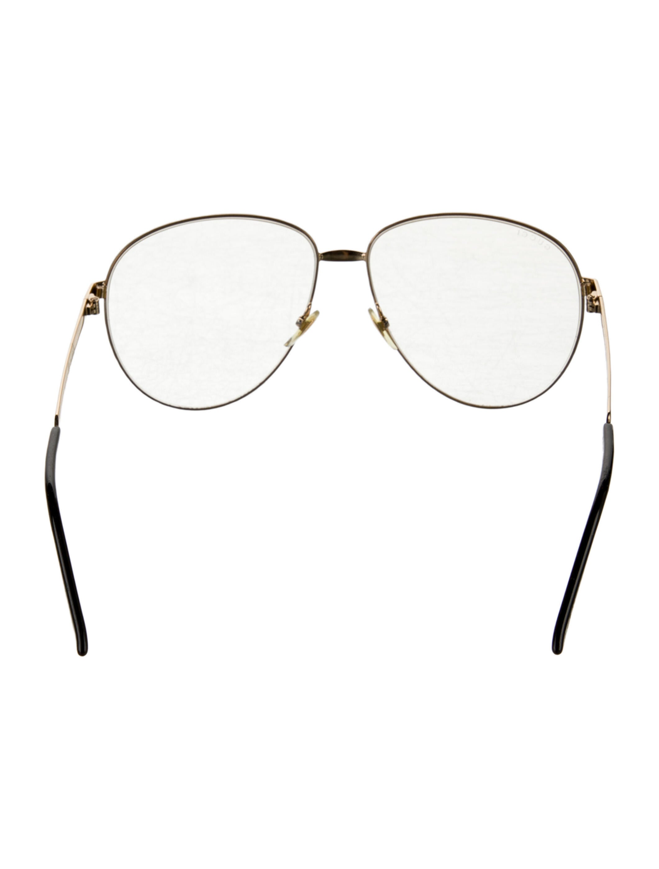 Gucci Web Accent Aviator Eyeglasses